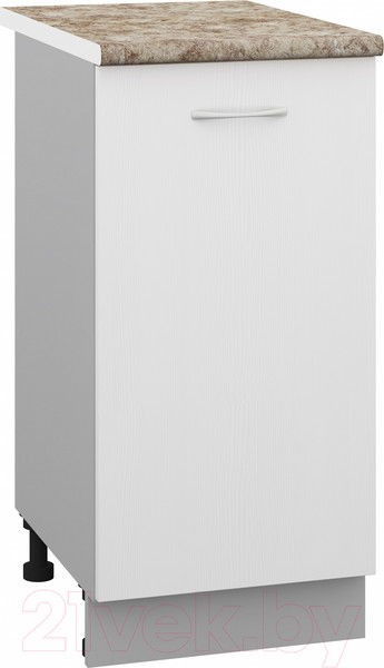 Изображение товара Шкаф-стол кухонный Кортекс-мебель Корнелия Лира НШ40р (белый/мадрид)