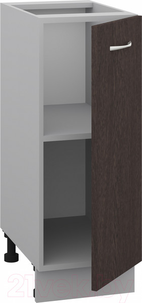 Изображение товара Шкаф-стол кухонный Кортекс-мебель Корнелия Лира НШ30р без столешницы (венге)