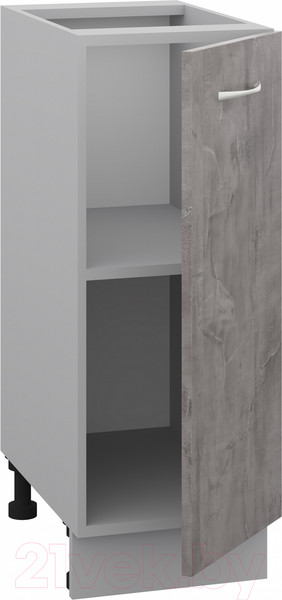 Изображение товара Шкаф-стол кухонный Кортекс-мебель Корнелия Лира НШ30р без столешницы (оникс)