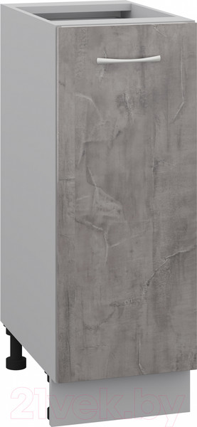 Изображение товара Шкаф-стол кухонный Кортекс-мебель Корнелия Лира НШ30р без столешницы (оникс)