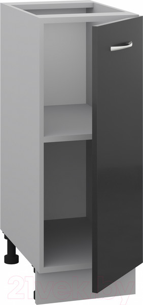 Изображение товара Шкаф-стол кухонный Кортекс-мебель Корнелия Лира НШ30р без столешницы (черный)