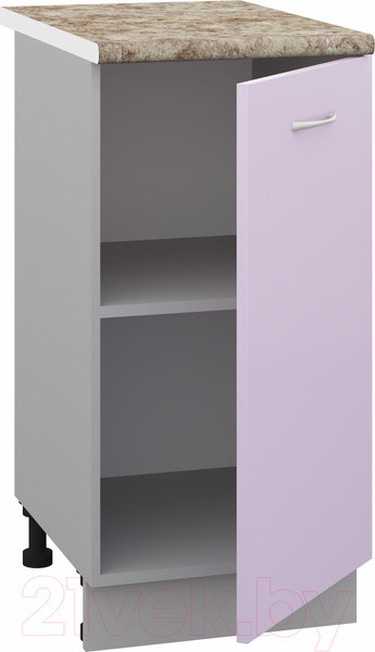 Изображение товара Шкаф-стол кухонный Кортекс-мебель Корнелия Лира НШ40р (сирень/мадрид)