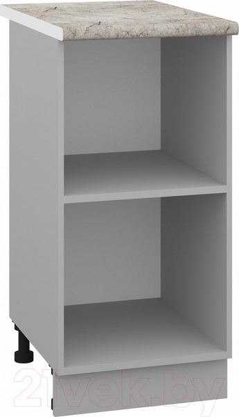 Изображение товара Шкаф-стол кухонный Кортекс-мебель Корнелия Лира НШ40р (черный/марсель)