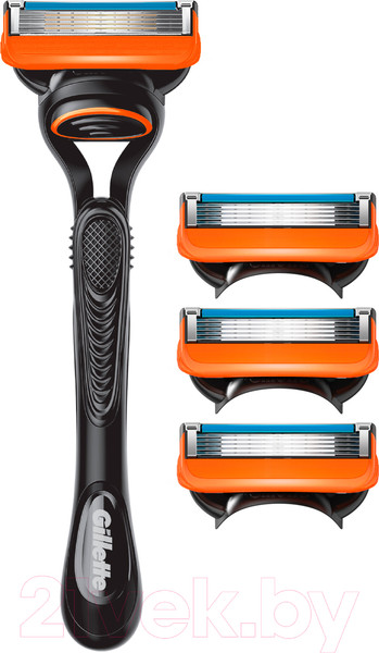 Изображение товара Бритвенный станок Gillette Fusion Бритва с кассетой+Сменные кассеты для бритья (4шт)