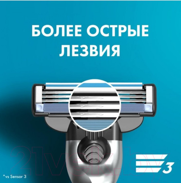Изображение товара Бритвенный станок Gillette Mach3 (+ 4 кассеты)