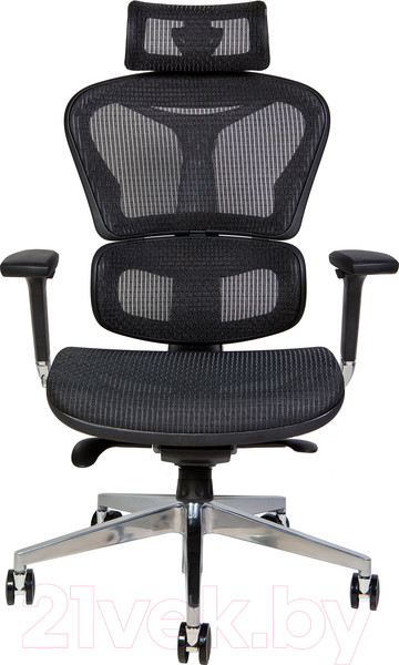 Изображение товара Кресло офисное Norden Hero Black / YS-0810H-T(E+E) (черный пластик/черная ткань)