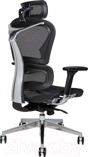 Изображение товара Кресло офисное Norden Hero Black / YS-0810H-T(E+E) (черный пластик/черная ткань)