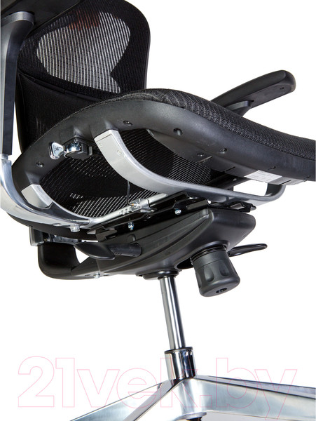 Изображение товара Кресло офисное Norden Hero Black / YS-0810H-T(E+E) (черный пластик/черная ткань)