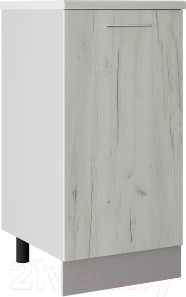 Изображение товара Шкаф-стол кухонный Артём-Мебель 400мм СН-114.02 (ДСП дуб крафт белый)