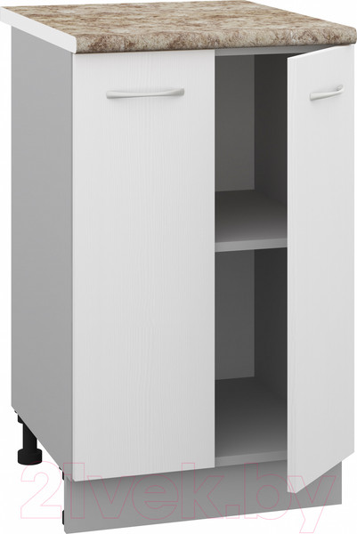 Изображение товара Шкаф-стол кухонный Кортекс-мебель Корнелия Лира НШ50р (белый/мадрид)