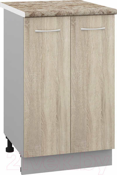 Изображение товара Шкаф-стол кухонный Кортекс-мебель Корнелия Лира НШ50р (дуб сонома/мадрид)