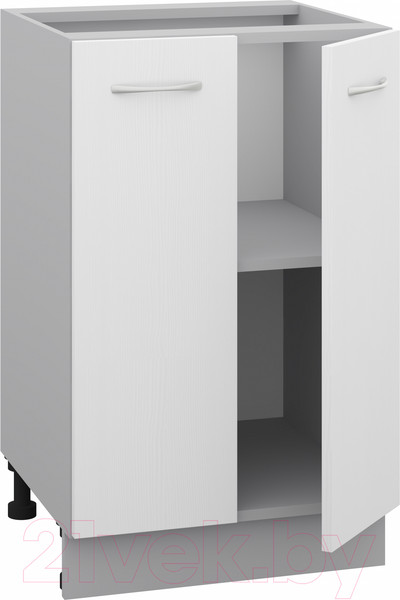 Изображение товара Шкаф-стол кухонный Кортекс-мебель Корнелия Лира НШ50р без столешницы (белый)