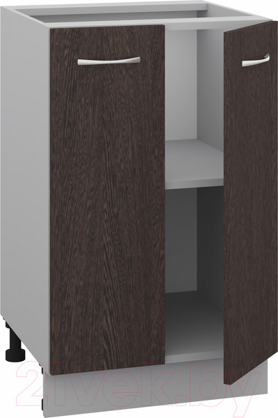 Изображение товара Шкаф-стол кухонный Кортекс-мебель Корнелия Лира НШ50р без столешницы (венге)