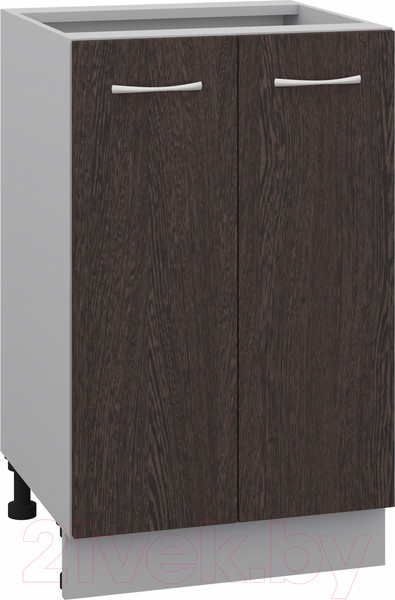 Изображение товара Шкаф-стол кухонный Кортекс-мебель Корнелия Лира НШ50р без столешницы (венге)