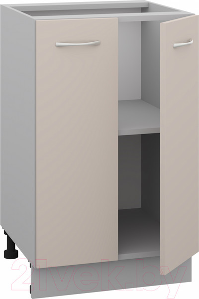 Изображение товара Шкаф-стол кухонный Кортекс-мебель Корнелия Лира НШ50р без столешницы (капучино)