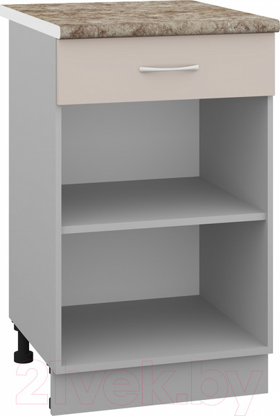 Изображение товара Шкаф-стол кухонный Кортекс-мебель Корнелия Лира НШ50р1ш (капучино/мадрид)