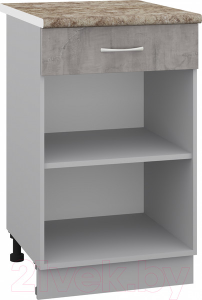 Изображение товара Шкаф-стол кухонный Кортекс-мебель Корнелия Лира НШ50р1ш (оникс/мадрид)