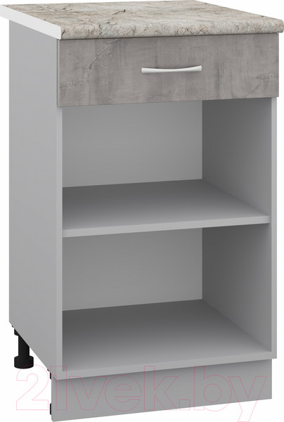 Изображение товара Шкаф-стол кухонный Кортекс-мебель Корнелия Лира НШ50р1ш (оникс/марсель)