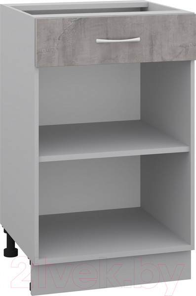 Изображение товара Шкаф-стол кухонный Кортекс-мебель Корнелия Лира НШ50р1ш без столешницы (оникс)