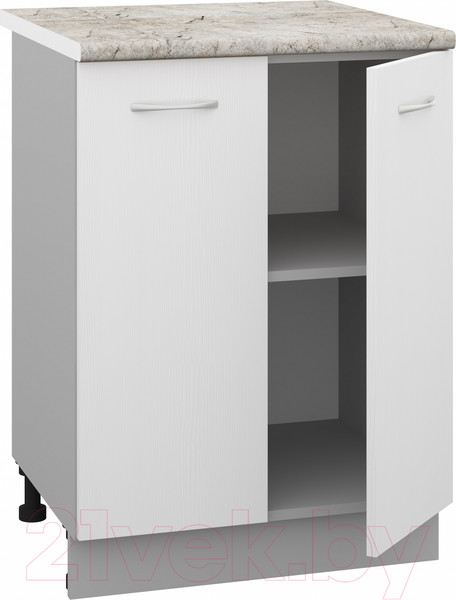 Изображение товара Шкаф-стол кухонный Кортекс-мебель Корнелия Лира НШ60р (белый/марсель)