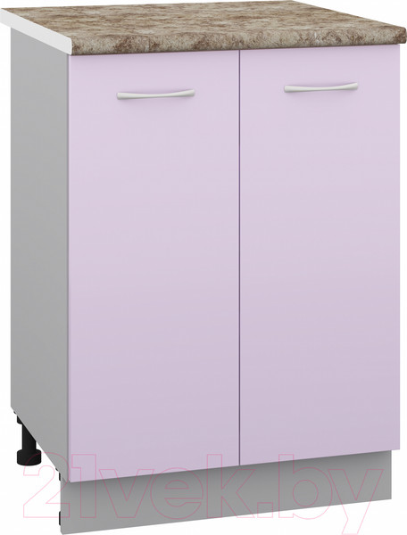 Изображение товара Шкаф-стол кухонный Кортекс-мебель Корнелия Лира НШ60р (сирень/мадрид)