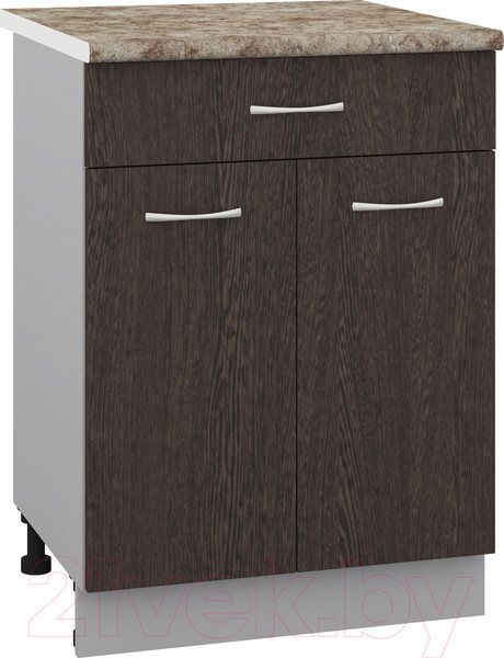 Изображение товара Шкаф-стол кухонный Кортекс-мебель Корнелия Лира НШ60р1ш (венге/мадрид)