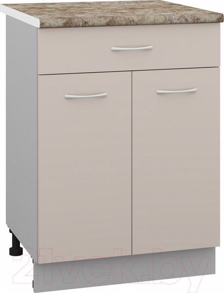 Изображение товара Шкаф-стол кухонный Кортекс-мебель Корнелия Лира НШ60р1ш (капучино/мадрид)