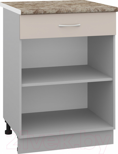 Изображение товара Шкаф-стол кухонный Кортекс-мебель Корнелия Лира НШ60р1ш (капучино/мадрид)