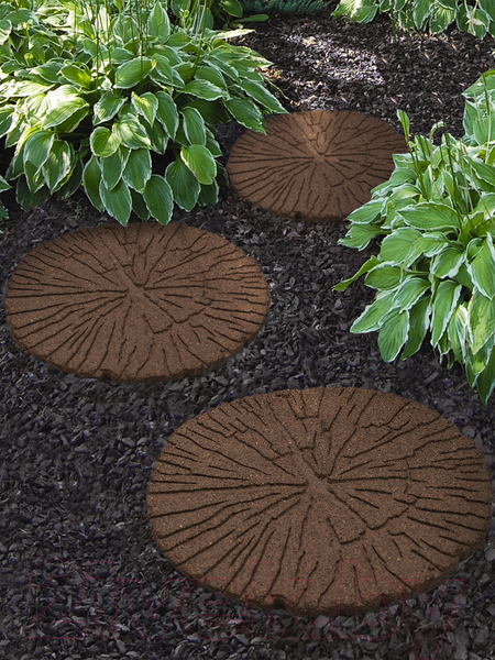 Изображение товара Плитка садовая Multy Home Cracked EU5000063-4 (4шт, коричневый)