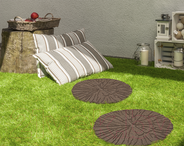 Изображение товара Плитка садовая Multy Home Cracked EU5000063-4 (4шт, коричневый)