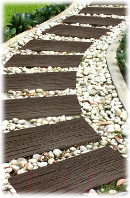 Изображение товара Плитка садовая Multy Home Stone Railroad EU5000077-4 (4шт, коричневый)