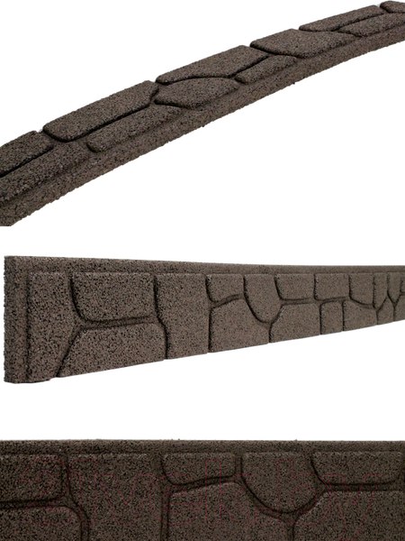 Изображение товара Бордюр садовый Multy Home Stones EU5000079-6 (6шт, коричневый)