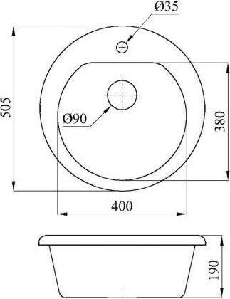 Изображение товара Мойка кухонная AV Engineering Gold AV510000GGT (гранит)