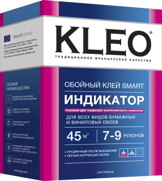 Изображение товара Клей для обоев KLEO Indikator Виниловый (200г+10г)