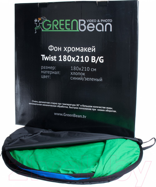 Изображение товара Фон тканевый GreenBean Twist 240x240 B/G / 21630
