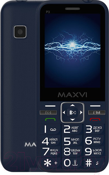 Изображение товара Мобильный телефон Maxvi P3 (синий)