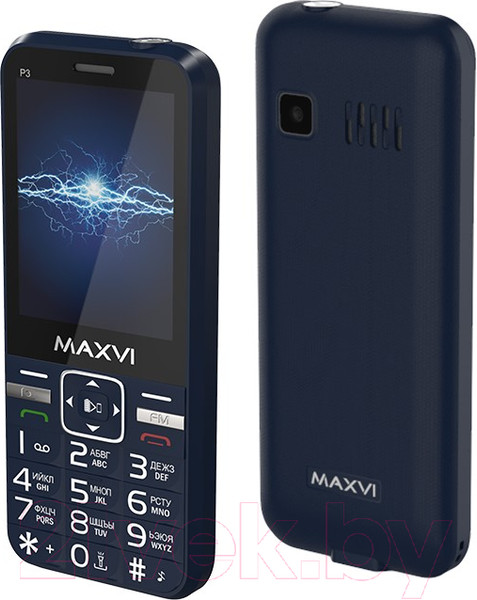 Изображение товара Мобильный телефон Maxvi P3 (синий)