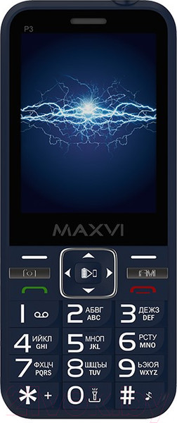 Изображение товара Мобильный телефон Maxvi P3 (синий)
