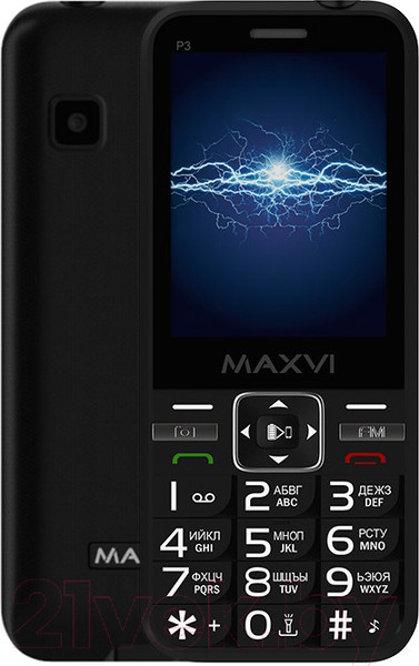 Изображение товара Мобильный телефон Maxvi P3 (черный)