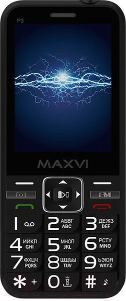Изображение товара Мобильный телефон Maxvi P3 (черный)