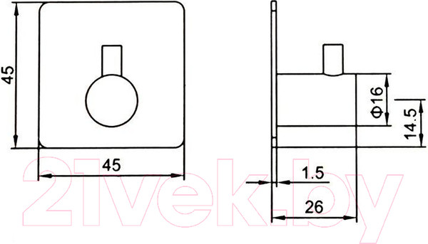 Изображение товара Набор крючков Ledeme L215B-4