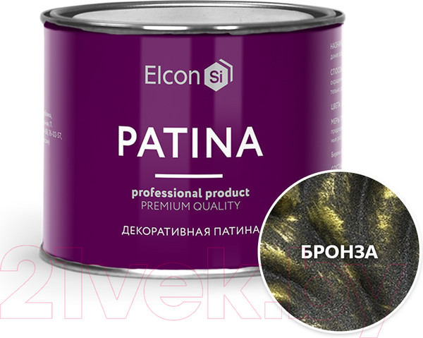 Изображение товара Краска Elcon Patina кузнечная до 150C (200г, бронзовый)