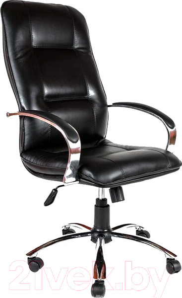 Изображение товара Кресло офисное Деловая обстановка Филадельфия хром сплит (черный)