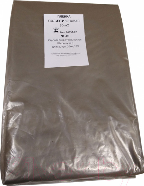 Изображение товара Пленка строительная Эверестстрой Техническая №40 Нарезка (20мкм, 3x10м, 30м2)