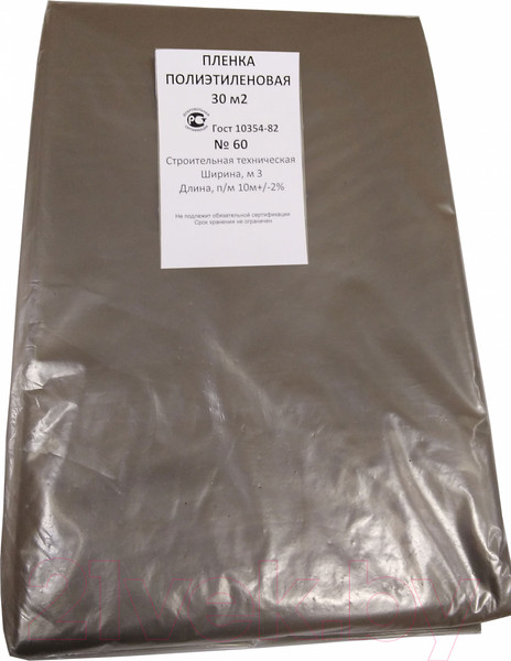 Изображение товара Пленка строительная Эверестстрой Техническая №60 Нарезка (40мкм, 3x10м, 30м2)