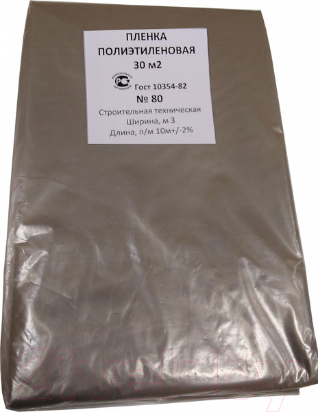 Изображение товара Пленка строительная Эверестстрой Техническая №80 Нарезка (60мкм, 3x10м, 30м2)