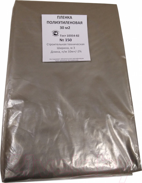 Изображение товара Пленка строительная Эверестстрой Техническая №150 Нарезка (100мкм, 3x10м, 30м2)