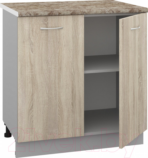 Изображение товара Шкаф-стол кухонный Кортекс-мебель Корнелия Лира НШ80р (дуб сонома/мадрид)