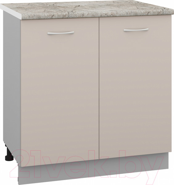 Изображение товара Шкаф-стол кухонный Кортекс-мебель Корнелия Лира НШ80р (капучино/марсель)