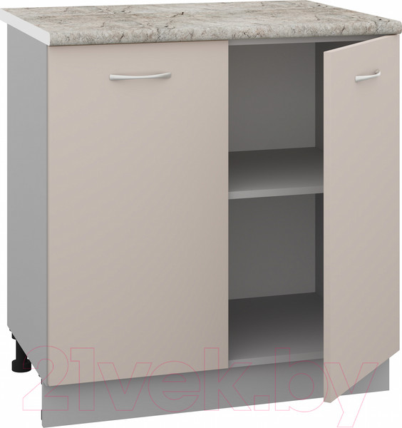Изображение товара Шкаф-стол кухонный Кортекс-мебель Корнелия Лира НШ80р (капучино/марсель)
